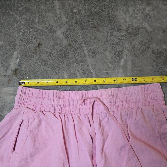 Free People Need To Escape Linen Blend Light Pink Woman’s Shorts Size M - Picture 3 of 7